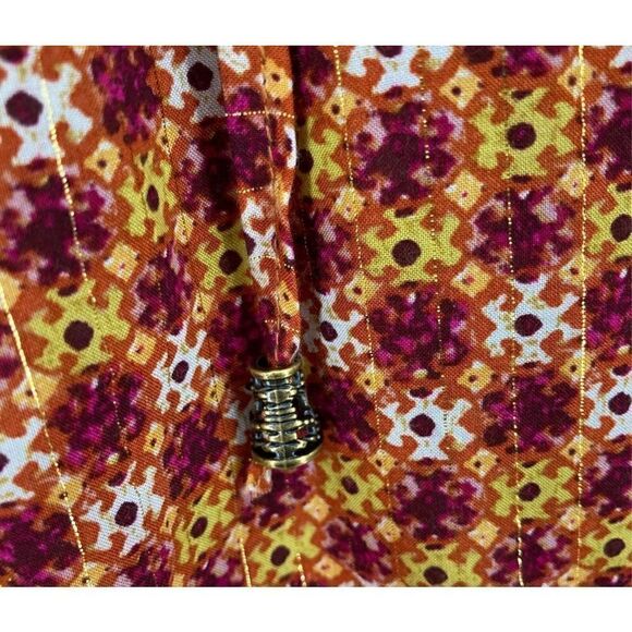 Jane and Delancey Women's size small Multicolor V-Neck Peasant Blouse - Picture 4 of 8